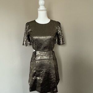 Elegant Metallic Dress